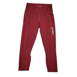 Ariat Ladies Tek Tights - Rouge Red Szs Medium Yoga/Running/Sports   10041235